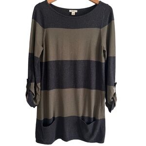 Caslon striped sweater dress size small